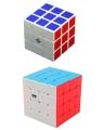 High Speed 3 X 3 & 4 X 4 Rubik's Cube (Pack of 2). 