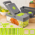 16 in 1 Multifunctional Nicer Dicer Vegetable Cutter, Veggie Chopper & Slicer Cucumber , Potato , Onion & Cheese Cutter, Garlic Grater, Egg Separator, Carrot Crusher All-in-One Chopper Machine. 