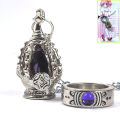 Anime Tomoe Mami Kaname Madoka Soul Gem Cosplay Costumes Necklace Pendant Ring Suit Unisex Necklaces Accessoies Props Jewelry. 