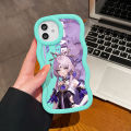 UCUC for Samsung J7 Prime Back Cover Purple Hair Girl Creative Candy Color Wave Silicon Phone Protective Case. 
