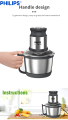 Chopper Machine Electric  - Meat Grinder - Hand Chopper - Qeema Machine - 6 Stainless Steel Sharp Blades - Powerfull Motor - Meat Chopper - Food Processor - 3 Liters Electric Chopper - Mixer Machine - Blender Machine - Meat Cutter - kitchen Accessories. 