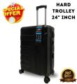 ABS Medium Trolley suitcase 24" Inch ABS Hardside Spinner 4 Wheel Luggage 360 wheels fibre body lock supported. 