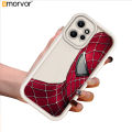 AMORVOR for Redmi Note 12 4G Back Cover Soft Square Ladder Marvel Avenger Silicone Camera Protection Phone Case. 