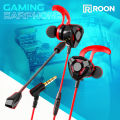 Universal in Ear Wired HEAVY BASS Earphones MOBILE EARPHONE 3.5MM STEREO EARPHONE wired Gaming Earphones - in-ear Wired Lightweight Earbuds - Gaming Headphones with Detachable Mic Mobile Phone and Laptop, PC. 