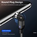 2X Round Magnetic Cable Plug Phone Android Magnet Charger Plug Micro-USB Fast Charging Adapter. 