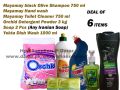 Deal of 6 items| Shampoo ,Hand wash. Detergent powder, Dish Wash, Soap , Toilet Cleaner | All Products are Made in Iran. 