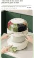 Double Layer 360° Rotating Food Dispenser, 6 Grains and Grain Storage Container, Household Rice Grain Storage Box Sorting Rice Storage Tank,A H F Gadets. 