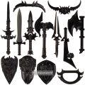 Toys Accessories of Minifigures Lionheart Shield Warcraft Bow Axe Frostmourne World of Warcraft Mini Figures MOC. 