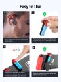 Bluetooth 5.0 Transmitter Compatible for Nintendo Switch Switch Lite 3.5mm Audio Adapter with APTX Low Latency Supports Wireless Bluetooth Headphones and Speakers. 