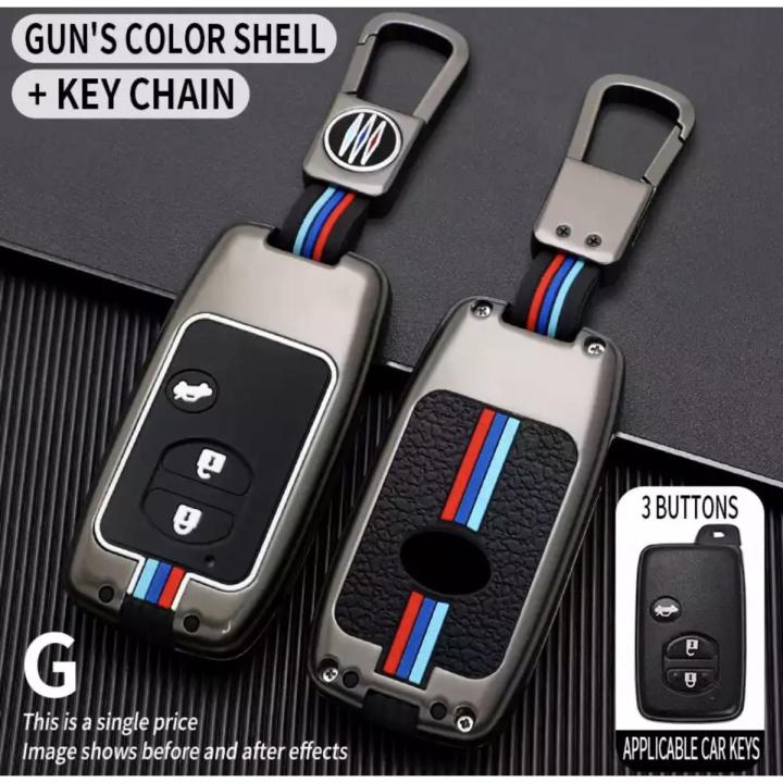 Zinc Alloy Keycover with keychain for Toyota Prado/Land Cruiser