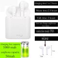 i12 tws Wireless Twins Bluetooth Earbuds Original I12 Airpods_ Headset with Silicon Cover&Hook BluetoothV5.0 Earphone Touch Sensor True Stereo 10m Transmission Built in Mic Earbuds with Charging Case Sport Headset for all Bluetooth Smart devices etc-White. 