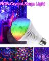 3 Watt Disco LED Light Bulb, 360° Rotating Crystal Bulb Auto Rotating (Red, Green, Blue Colour)/ Party bulb. 