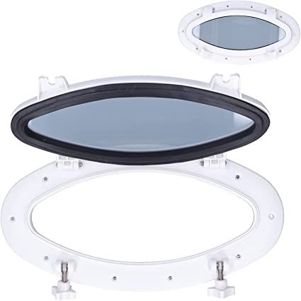 Seaflo%20Boat%20Oval%20Shape%20Porthole%20Window%20With%20White%20ABS%20Plastic%20Trim%20Port%20Hole%20-%20Image%204