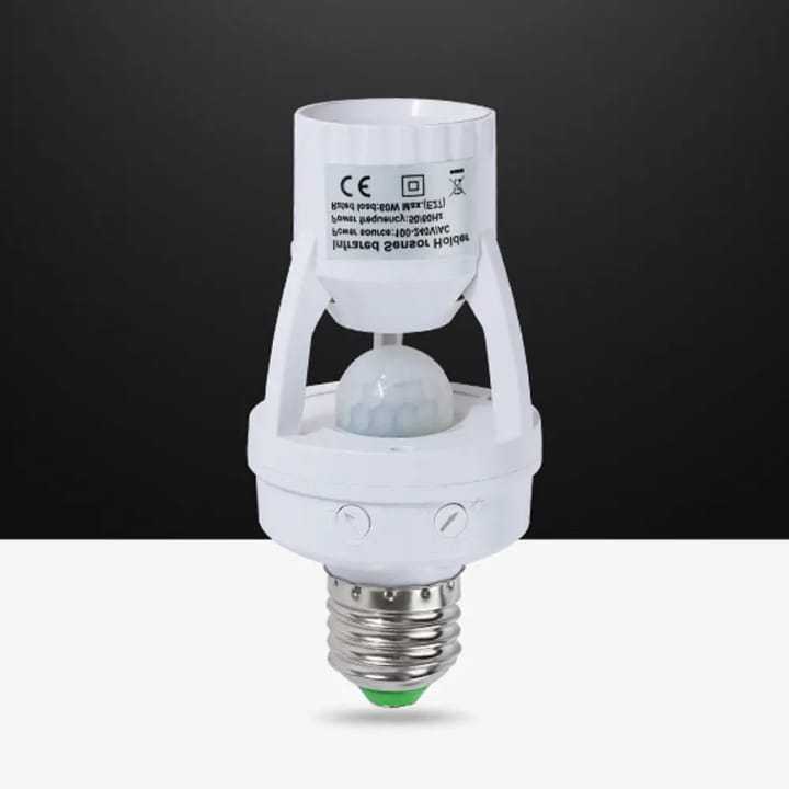 "360%C2%B0%20Smart%20PIR%20Motion%20Sensor%20Bulb%20Holder%20%7C%20Automatic%20E27%20Light%20Socket%20Adapter%20with%20Adjustable%20Timer%20&%20Lux%20Control%20%7C%20Energy%20Saving%20Lamp%20Base%20for%20Home%20&%20Office"%20-%20Image%202