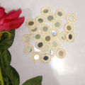 12 pcs handmade karoshiya round mirror work for dress/mirror work for dupata/ mirror work for shirt/ mirror work for trouser. 