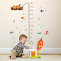 Cartoon seabed animals Height Measure Wall Stickers DIY Simple Chart Ruler Podazz. 