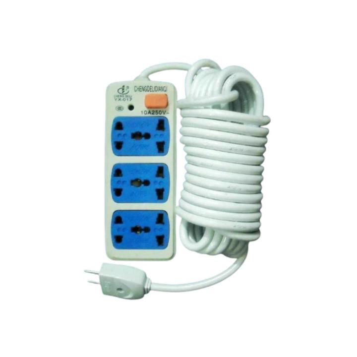Multi Plug Extensio LEAD Small with 6 Socket Extension WIRE with 6 Sockets with 15 feet long wire in best price on Daraz.