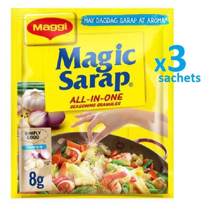 Magic Sarap All-in-One Seasoning Granules (Filipino Spices) 8g x 3 sachets
