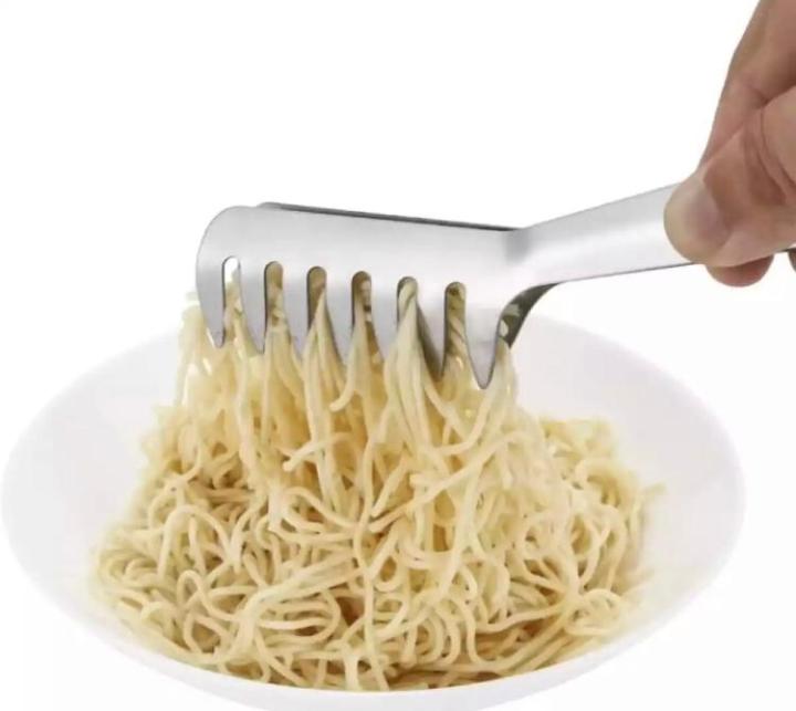 Stainless Steel Food Tong Serving Tong, Spaghetti Tong, Comb Shaped Tong, Pasta Tong