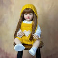 Full Silicone Doll Large Reborn Baby Doll Newborn Toddler Soft Baby Doll for Gifts. 