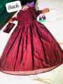 Heavy Embroidered Maxi with Pearls Gown for Women and Girls - Chiffon, Long Maxi and Trouser, Perfect for Party Occasions. 