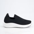 Black Camel Sneakers for Men All Season Knit Mesh Comfortable Sporty Fashionable Daily Wear Shoes, Available in Black, Blue & Grey Color. 