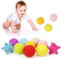 Sensory Multi Texture Ball Set Develop baby's Tactile Senses Toy Baby Touch Hand Ball Toys Baby Training Ball Massage Soft Ball. 