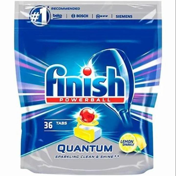 Finish Quantum Dishwasher Powerball Lemon Sparkle 36 Tabs
