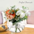 Techmanistan Transparent Decorative Fish Bowl, Fish Bowl Creative Glass Fish Tank Spherical Round Turtle Tank Desktop Decoration, Clear Glass Vase, Plant Vase Pot. 