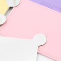 1pc Portable Mini Shatter Proof Card Style Pocket Folding Cosmetic Mirror PU Leather Cover Stainless Steel Makeup Mirror Card. 