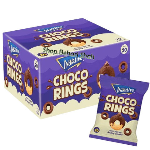 Choco Rings Coated with Indulging Chocolate (Pack Of 12) | Daraz.pk
