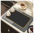 Silicone Dish Drying Mat - 40x30 cm, Heat Resistant, Non-Slip with 2 Small Mats. 