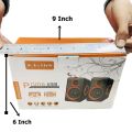 Ft-165 Computer Speakers With Heavy Bass,Subwoofer, Volume Control, 3.5mm Audio, USB Wired Powered Built-in Four Loudspeaker Diaphragm Multimedia Speaker for PC/Laptops/desktop/ Computer - High Quality By Qs. 