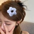 Sweet Y2k Plush Star Hair Clip - Girls Handmade BB Pins - Hair Bow Barrette Headwear - Slide Clips - Women Cute Star Hairpin - Hair Accessories. 