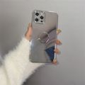 Gold Plated Electroplated Phone Case For iPhone 13 12 Pro Max 11 X Xsmax XR 8 7 Plus Mirror Flip Coque Lens Protection ZMSM. 