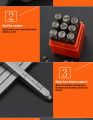 Harden 9Pcs Steel Numbers All Sizes | Number Punching Tools | Number Punch Set | Number Punch | Number Punching | Number Punching Set |. 