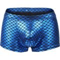 Newest Men Imitate Fish Skin Swimwear Novelty Man Bikini Swimwear Male Swim Trunks Night Club Performance Clothing. 