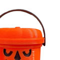 Hanging Pumpkin Decorations Mini Pumpkin Buckets with Handles Halloween Party Decor Trick or Treat Candy Bucket Favorite Plastic Pumpkin Containers. 