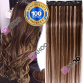 Very Long Hair Extension For Girls Dark Golden Ombre Strong 5 Clips 32 Inches Long  3 In 1 Colors Ombre Chocolate brown Honey Blonde With Golden. 