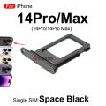 Single / Dual Sim Card For iPhone 14 Pro 14Pro Max SIM Tray Slot Holder Space Black /Silver/ Deep Purple /Gold Replacement Parts. 