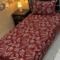 Cotton Bed Sheet Single (Stitched) 2PC. 