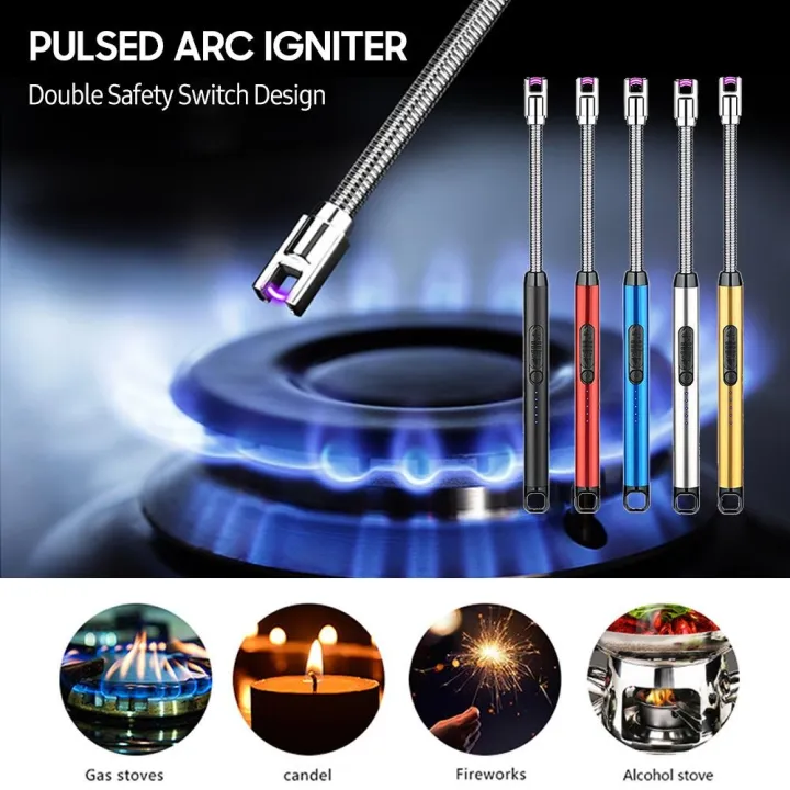 Rechargeable%20Electric%20USB%20Lighter%20Stove%20Lighter%20Long%20Neck%20Led%20ARC%20BBQ%20Lighter%20with%20Rechargeable%20USB%20Cable%20with%20Flexible%20Goose%20Neck,%20Safety%20Switch%20LED%20Battery%20Indicator%20for%20Candle,%20Gas%20Stove,%20Grill,%20Camping,%20Multicolor%20-%20Image%203