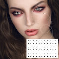 3D Black Mole Tattoo Stickers Waterproof Freckles Tattoos DIY Body Art Temporary Tatto Sketch Face Eye Corner Beauty Mole. 