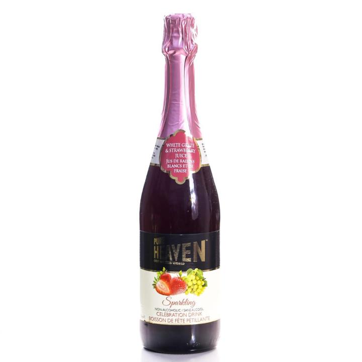 PURE HEAVEN NON-ALCOHOLIC DRINK WHITE GRAPE WITH STRAWBERRY – 750ML