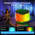 FunBug Mini 360° RGB Wireless Bluetooth Speaker with Stereo Bass, Woofer Home MP3 Player, Colorful LED, Portable Design, 5W Power, Bluetooth 5.0 Connectivity for Gaming, Smartphones with Memory Card, Built-in Mic & AUX Input for Mobile, Laptop & Computer. 
