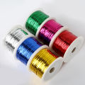 Candy Color Twist Tie Wire 100 Yards Roll Iron Packing Rope 4mm for Gift Bags Cake Pops Party Decoration. 