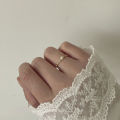 HI MAN 925 Sterling Silver Sweet Zircon Pearl Opening Adjustable Ring Women Elegant Dating Gift Jewelry Accessories. 