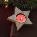 Candle Holder Wood Candlestick Holder for Christmas Fireplace Mantel Dinner. 