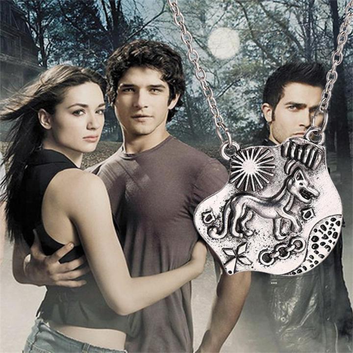 Teen Wolf Necklace Triskele Triskelion Allison Argent Totem Pendant Antique Silver Color New Movie Jewelry Men