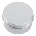 30ml Silver Small Aluminum Round Lip Balm Storage Jar Containers with Screw Cap for Lip Balm, Cosmetic, Candles or Tea(Pack of 24). 